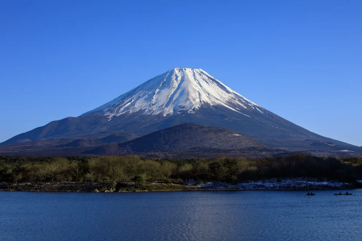 富士山と樹海と湖